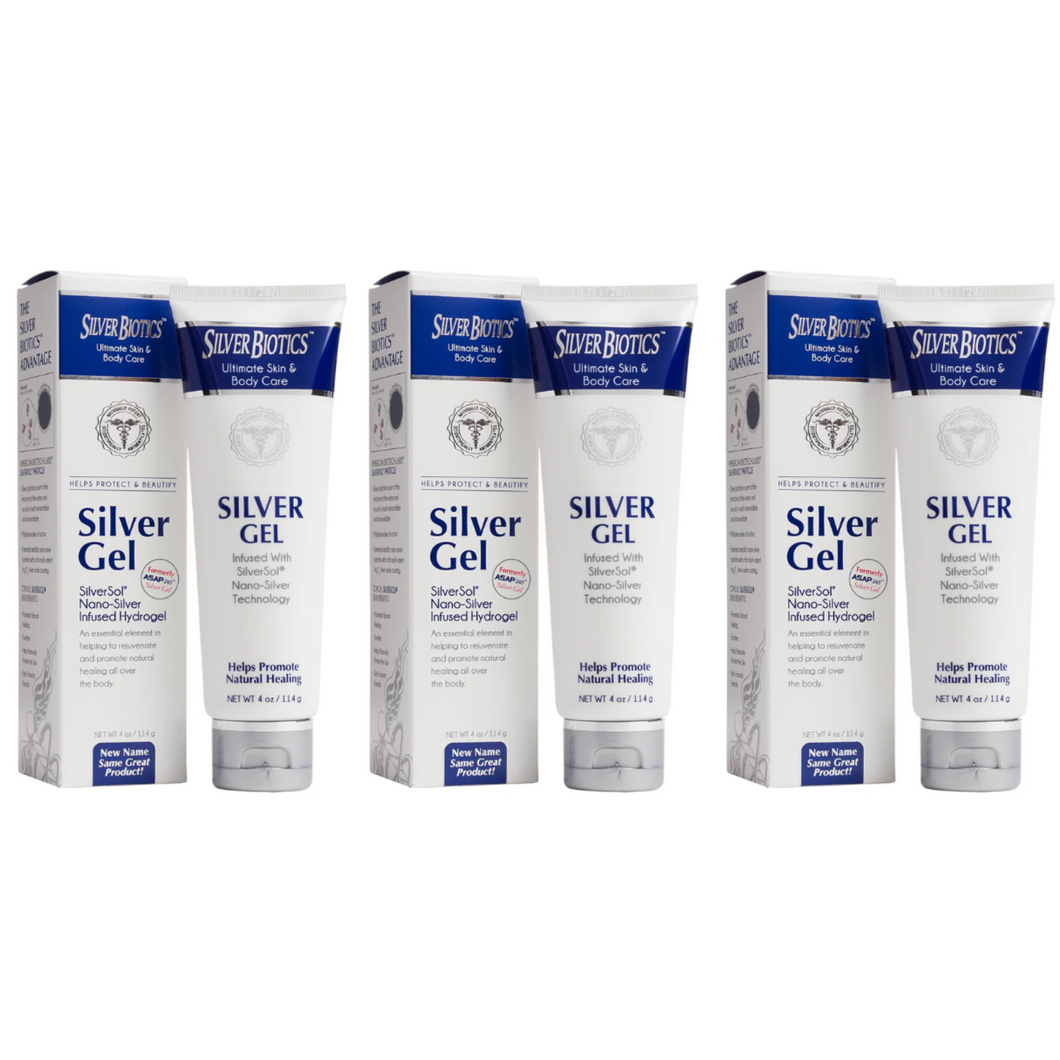 American Biotech Labs Silver Biotics Hydrogel Silver Solution 1.5 FL Oz 3 PACK