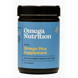 Omega Nutrition Omega Plus Supplement 200 Softgels 600 mg