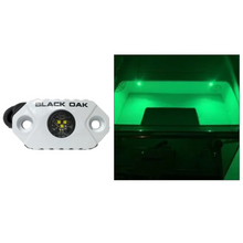 Load image into Gallery viewer, Black Oak LED Rock Marine Accent Light Green LEDs Light White Housing
