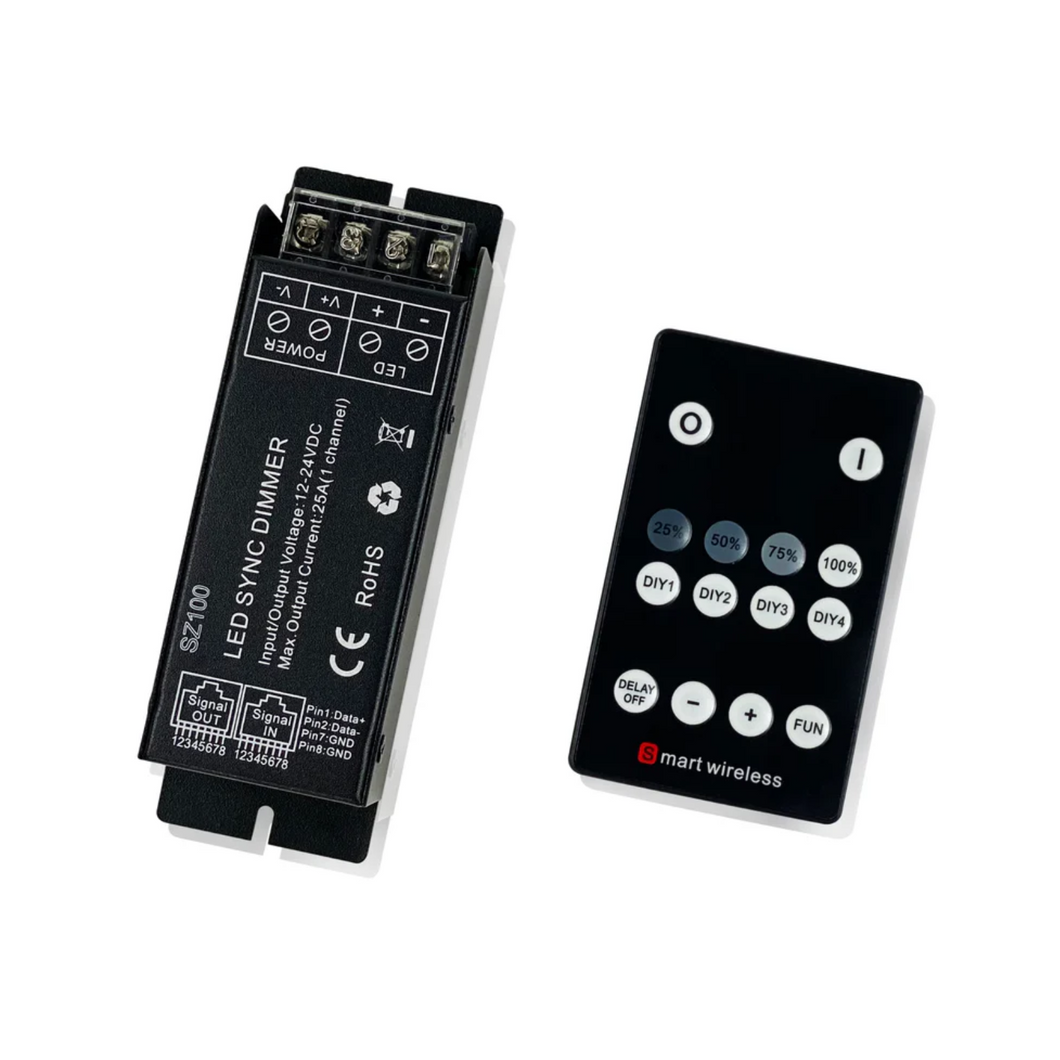 Black Oak LED RGB Controller With Wireless Remote New