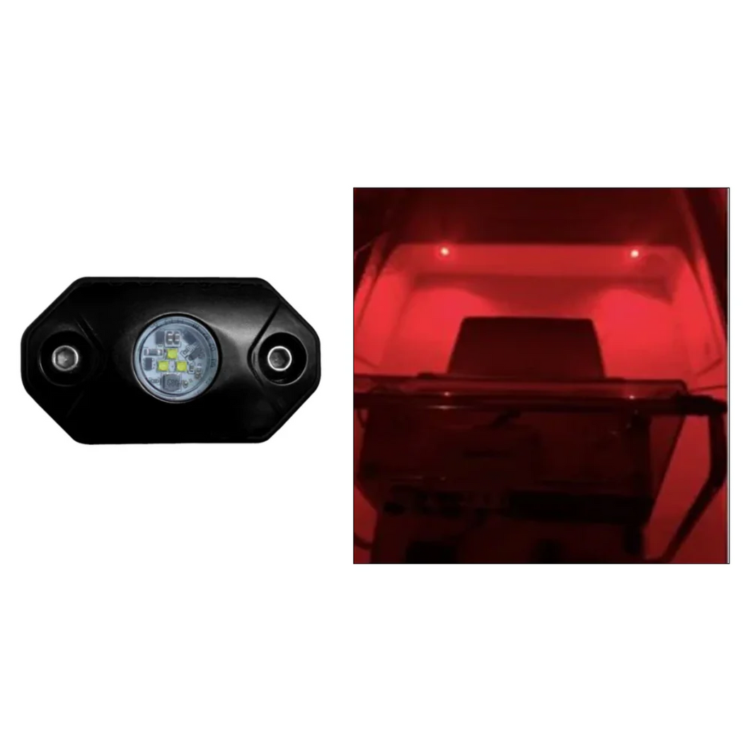 Black Oak LED Rock Accent Red Light 9W Black Housing 220 Raw Lumens