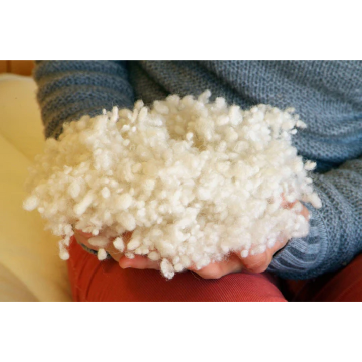 Almohada de cama natural para niños Holy Lamb Organics, personalizable, suave y segura