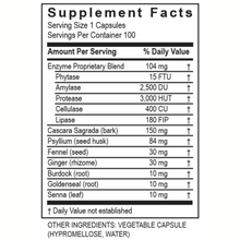 Load image into Gallery viewer, Transformation Enzymes ReleaseZyme Digestive Support Herbal 100 Capsules
