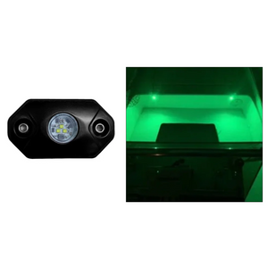 Black Oak LED Rock Accent Light Green 9W Black Housing 220 Raw Lumens