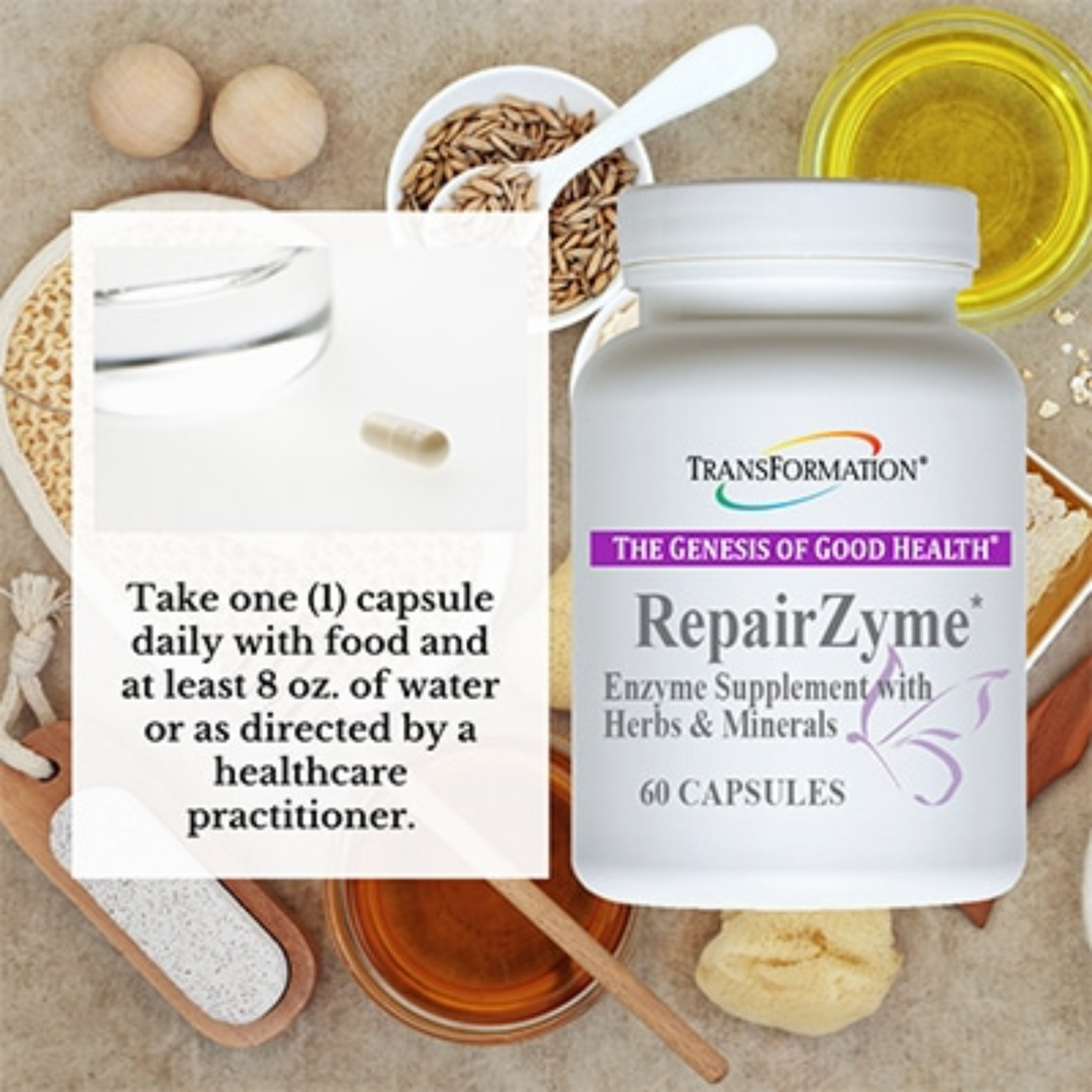 Enzimas de transformación RepairZyme para la salud muscular y articular (60 cápsulas)