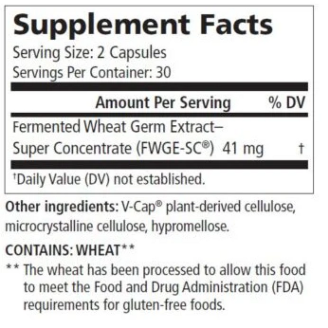 Metatrol Pro de American Biosciences (60 cápsulas) - Refuerzo inmunitario a base de germen de trigo fermentado