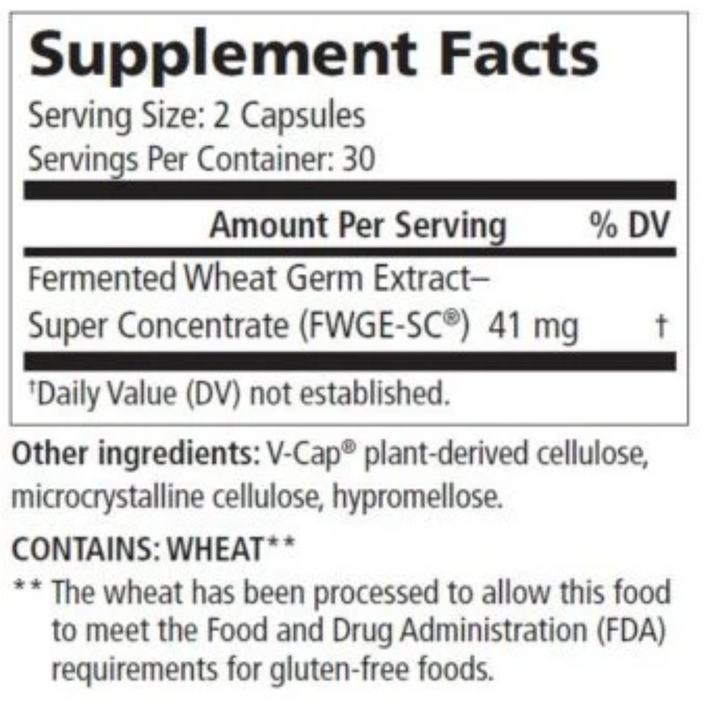 Metatrol Pro de American Biosciences (60 cápsulas) - Refuerzo inmunitario a base de germen de trigo fermentado