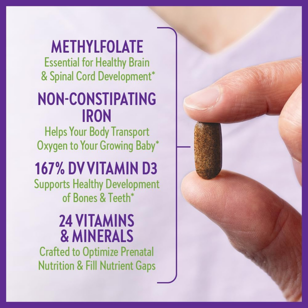 Multivitamínico prenatal de alimentos integrales New Chapter Perfect, 192 comprimidos vegetarianos