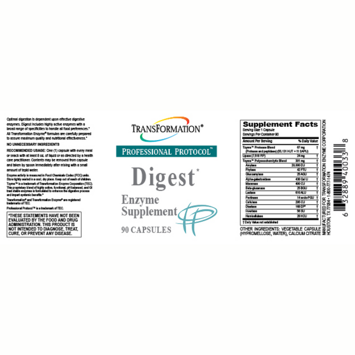 Enzimas de transformación de fase 63, digestibilidad TPP, proteasa TPP, gastroenteritis TPP, probiótico TPP 42,5