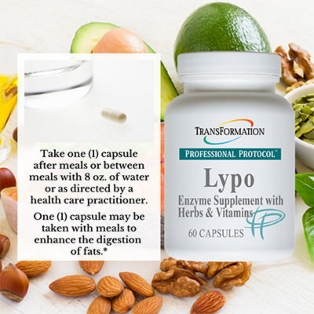 Enzimas de transformación Lipo Support para un metabolismo lipídico saludable (60 cápsulas)