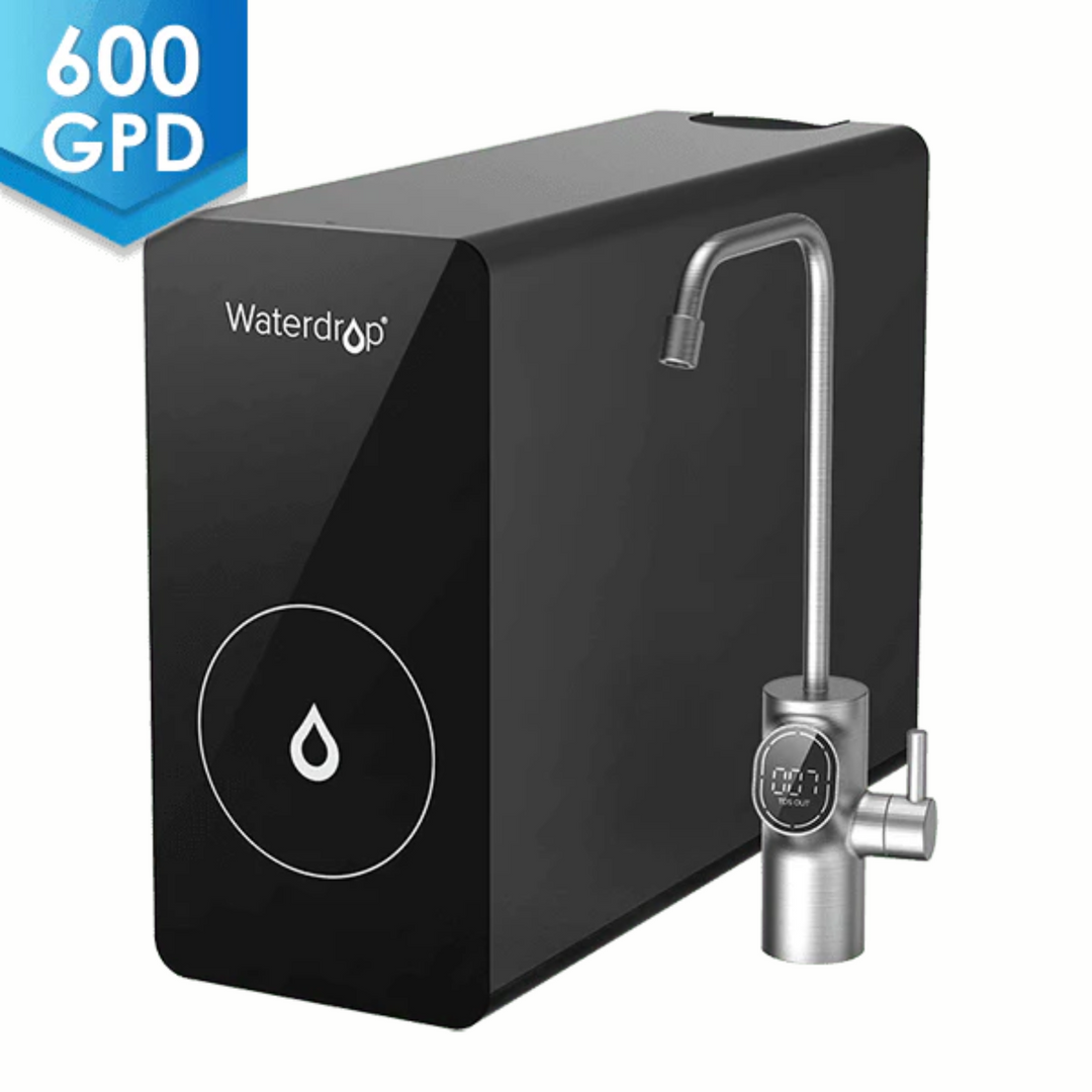 Sistema de ósmosis inversa sin tanque Waterdrop D6 para debajo del fregadero, 600 GPD, alta capacidad