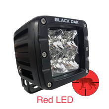 Load image into Gallery viewer, Black Oak LED 2 Inch Red LED Predator Pod Light Flood Optics Black
