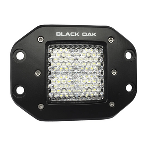 Black Oak LED Flush Diffused Optics Pod Mount Light 10 Watt Cree Black Housing