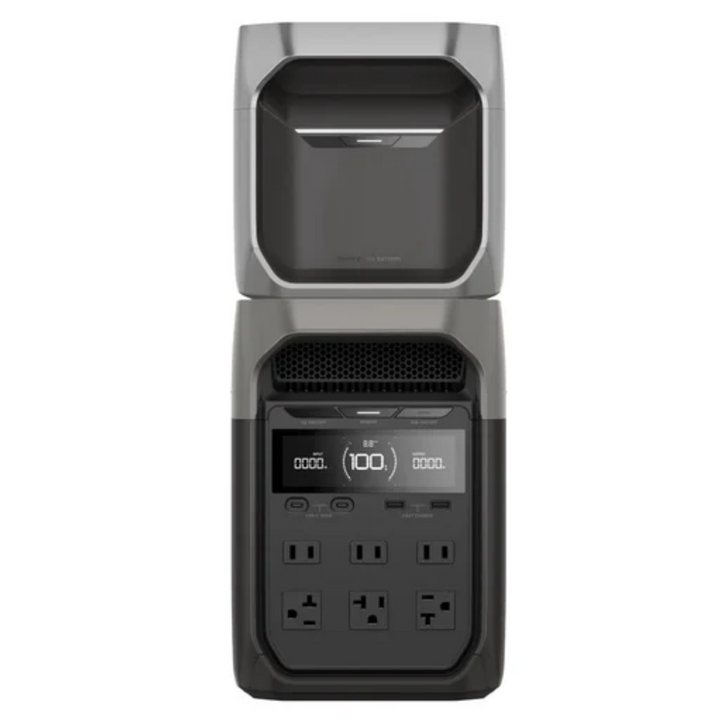 Batería adicional inteligente EcoFlow DELTA 3, almacenamiento de energía expandible y confiable