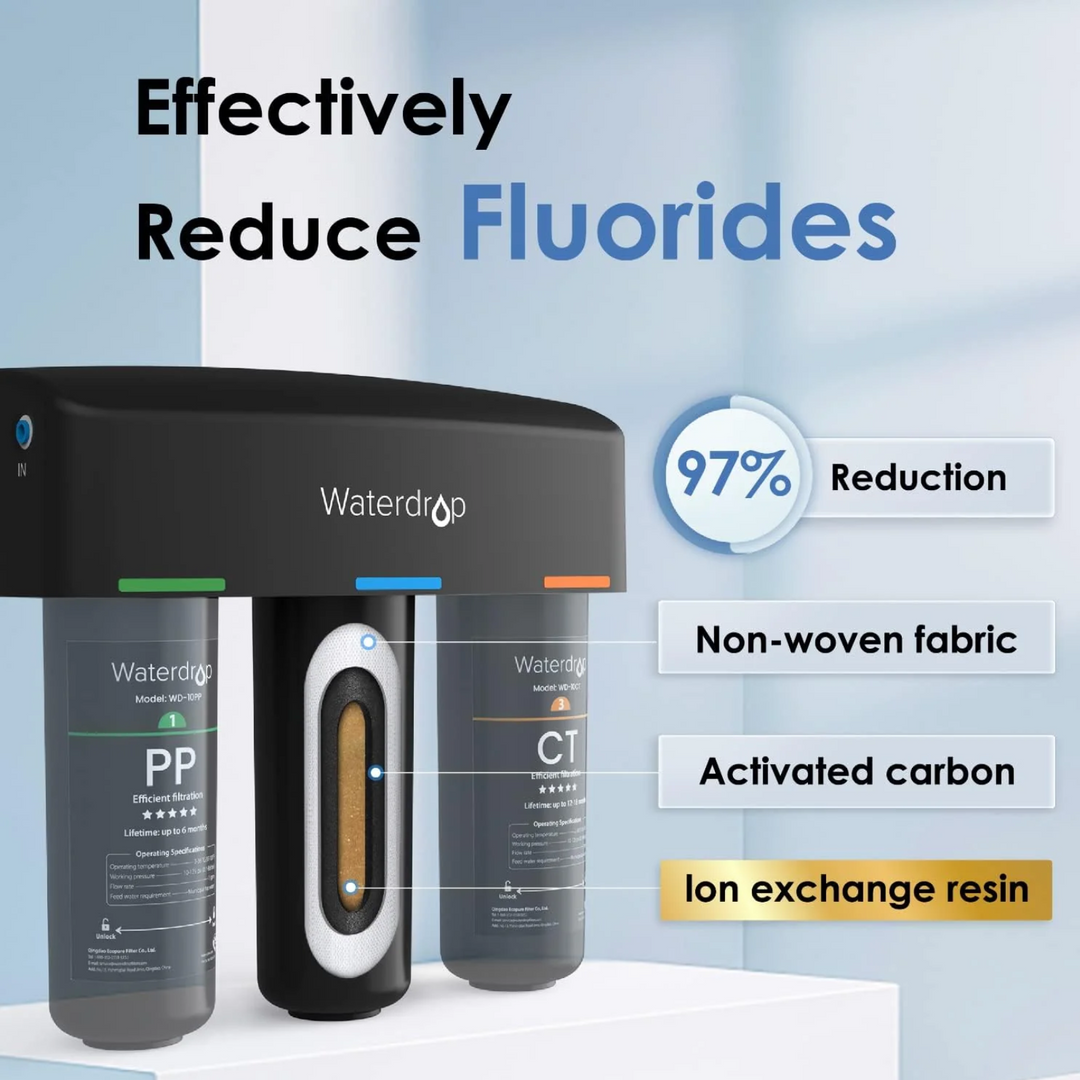 Waterdrop TSA 8 Layer Under Sink Water Filter 3 Stage Direct Connect System