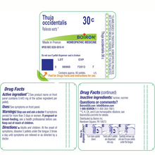 Load image into Gallery viewer, Boiron Laboratories Thuja 30C 80 Pellets Homeopathic Remedy

