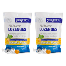 Load image into Gallery viewer, American Biotech Labs Silver Biotics Lozenges with Manuka Honey 60 PPM 2 PACK
