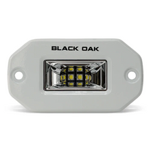 Load image into Gallery viewer, Black Oak LED 2 Inch Black Marine Flush Mount Spreader Light White Housing
