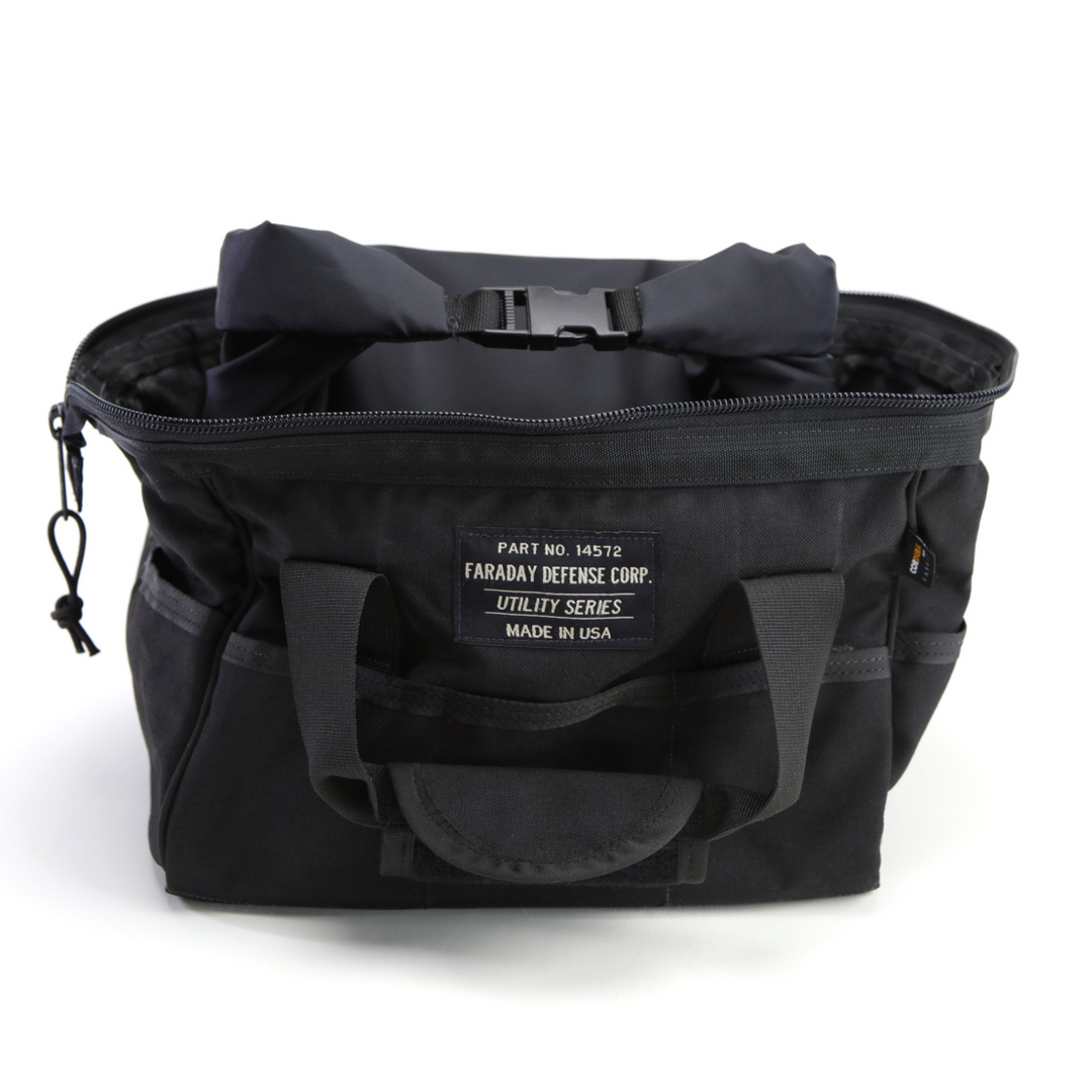 Bolsa utilitaria Faraday Cordura, pequeña, duradera y versátil, para viajes al aire libre.