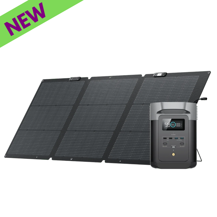 Estación de energía portátil EcoFlow DELTA 2 de 1024 Wh + un panel solar de 160 W