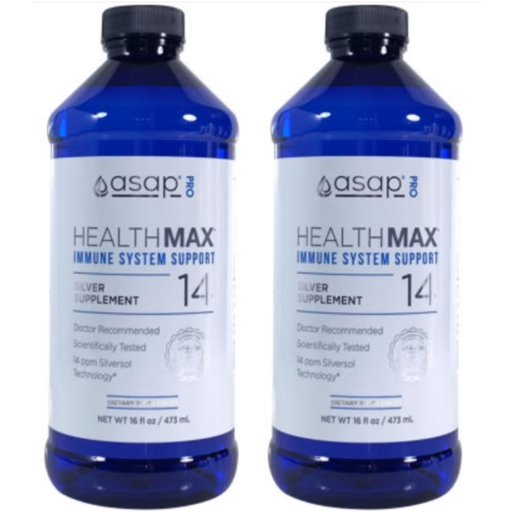 American Biotech Labs Healthmax Silver 14ppm Immune System Support 2 PACK