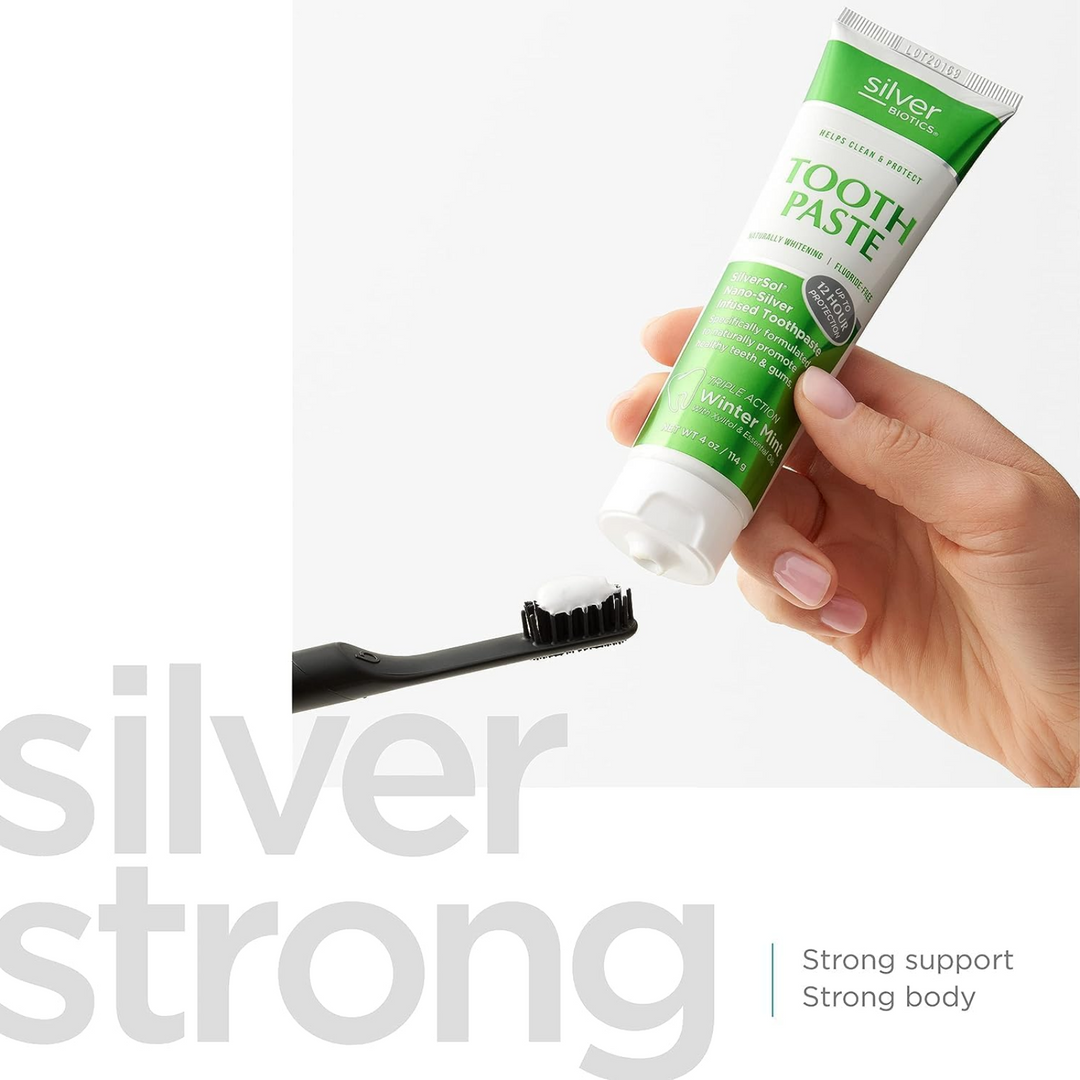 Pasta dental Silver Biotic de American Biotech Labs, 113 g, cuidado bucal para dientes sanos