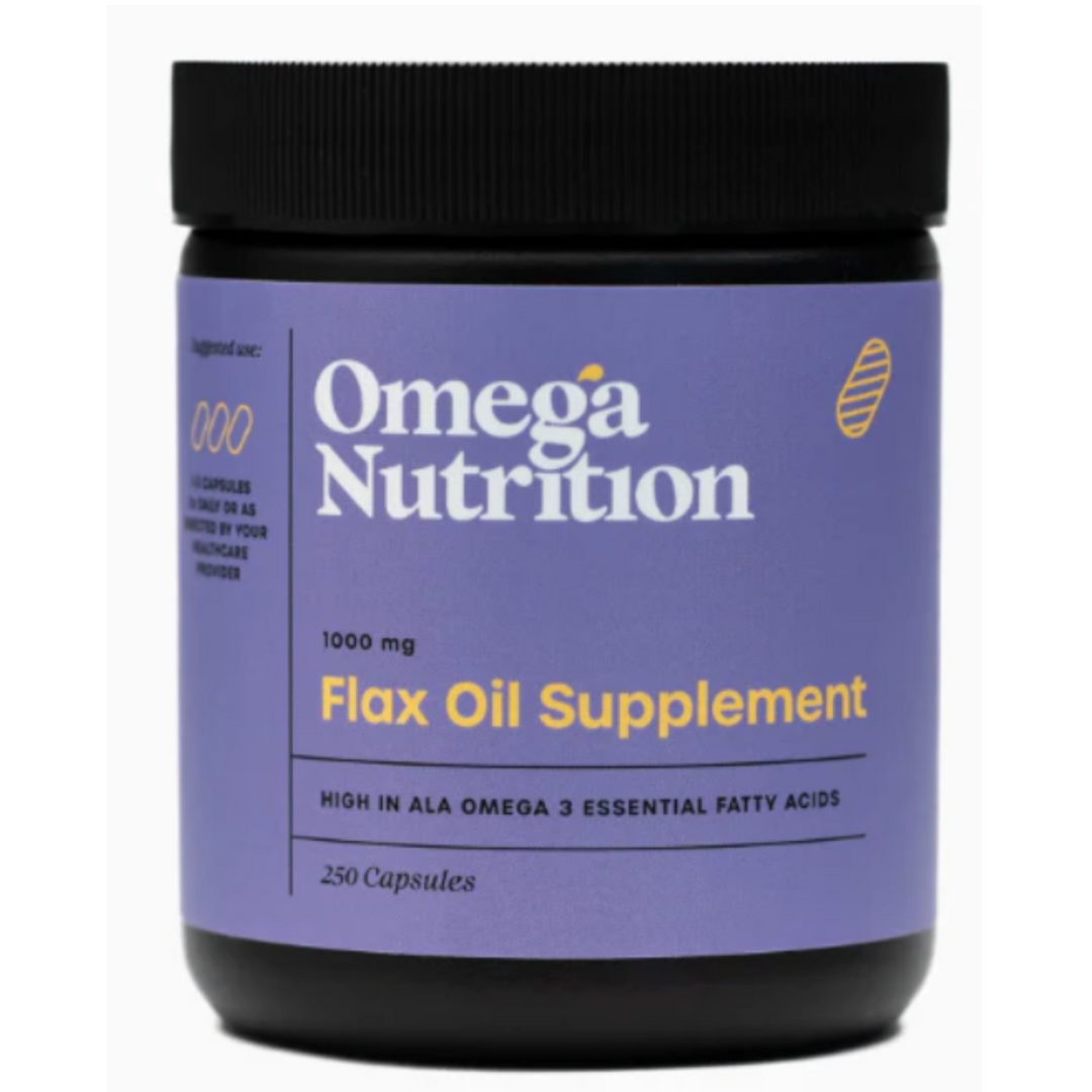 Aceite de linaza Omega Nutrition (cápsulas, 1000 mg, 250 cápsulas blandas, orgánico, de primera calidad)