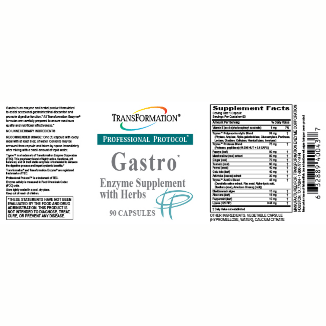 Enzimas de transformación de fase 63, digestibilidad TPP, proteasa TPP, gastroenteritis TPP, probiótico TPP 42,5