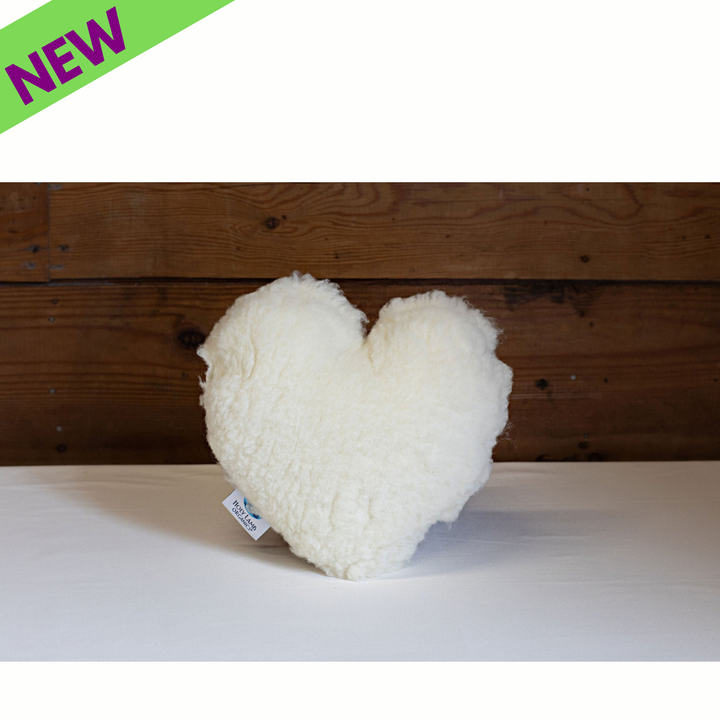 Cojín de peluche suave con forma de corazón de cordero sagrado, regalo para niños, decoración, 30 x 33 cm