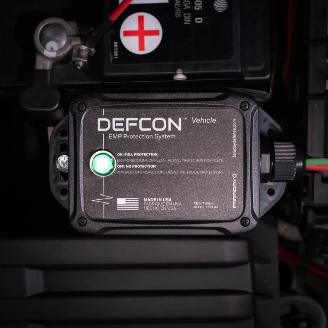 Faraday DEFCON Vehicle Advanced Security and EMP Protection System