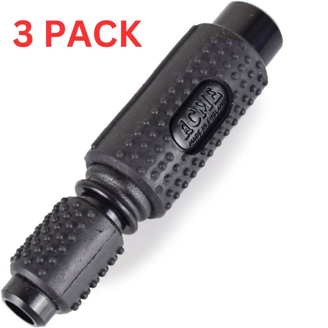 Omnipet Acme Duck Call 574 Rubber Gripped Plastic Duck Call Black 3 PACK