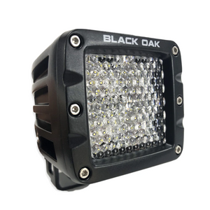 Black Oak LED 2" Pod Light Diffused Optics Black Housing 10 Watt Cree