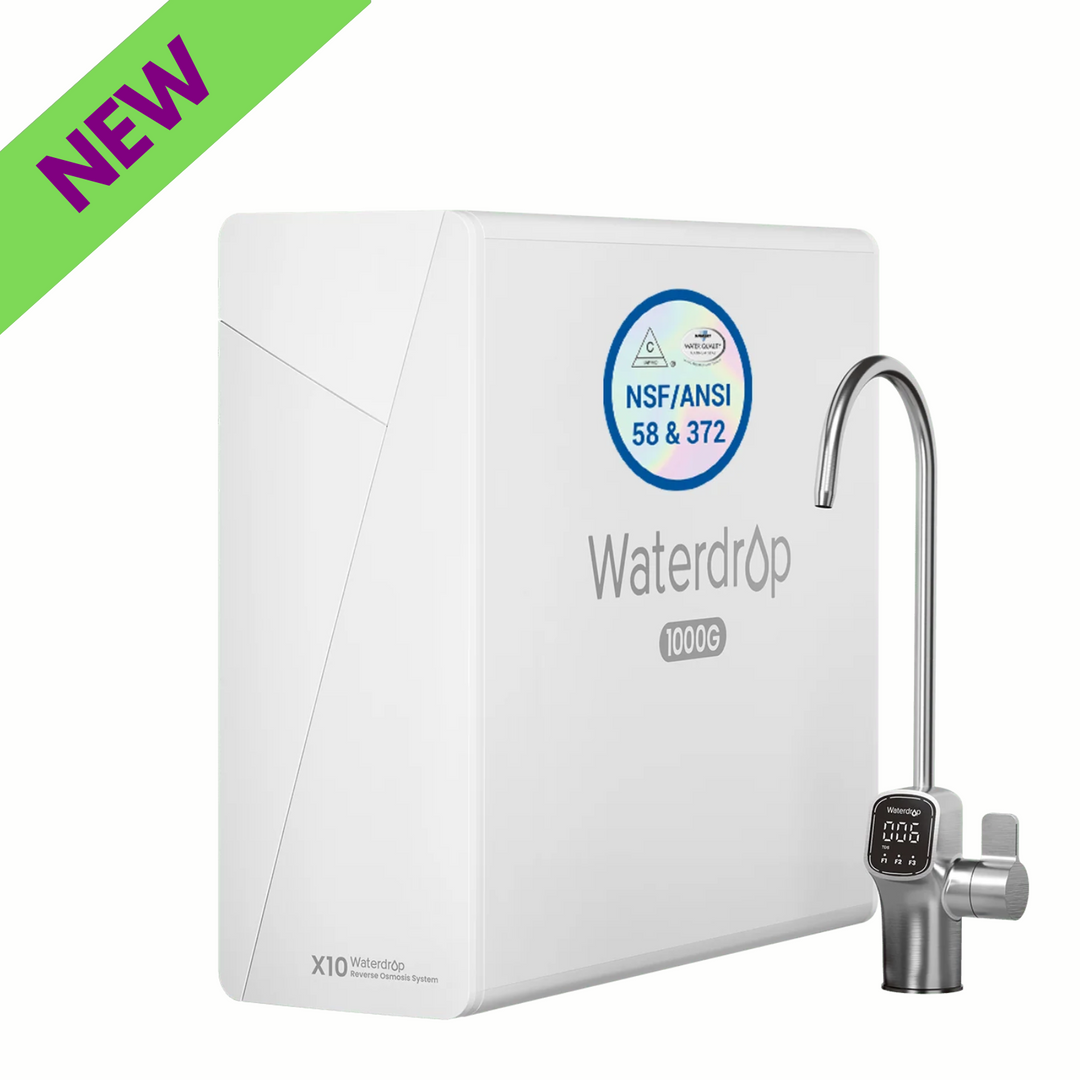 Waterdrop X Series Reverse Osmosis System Flow Tankless Under Sink X10 Filter
