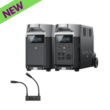 Load image into Gallery viewer, EcoFlow DELTA Pro + DELTA Pro Extra Battery + Double Voltage Hub
