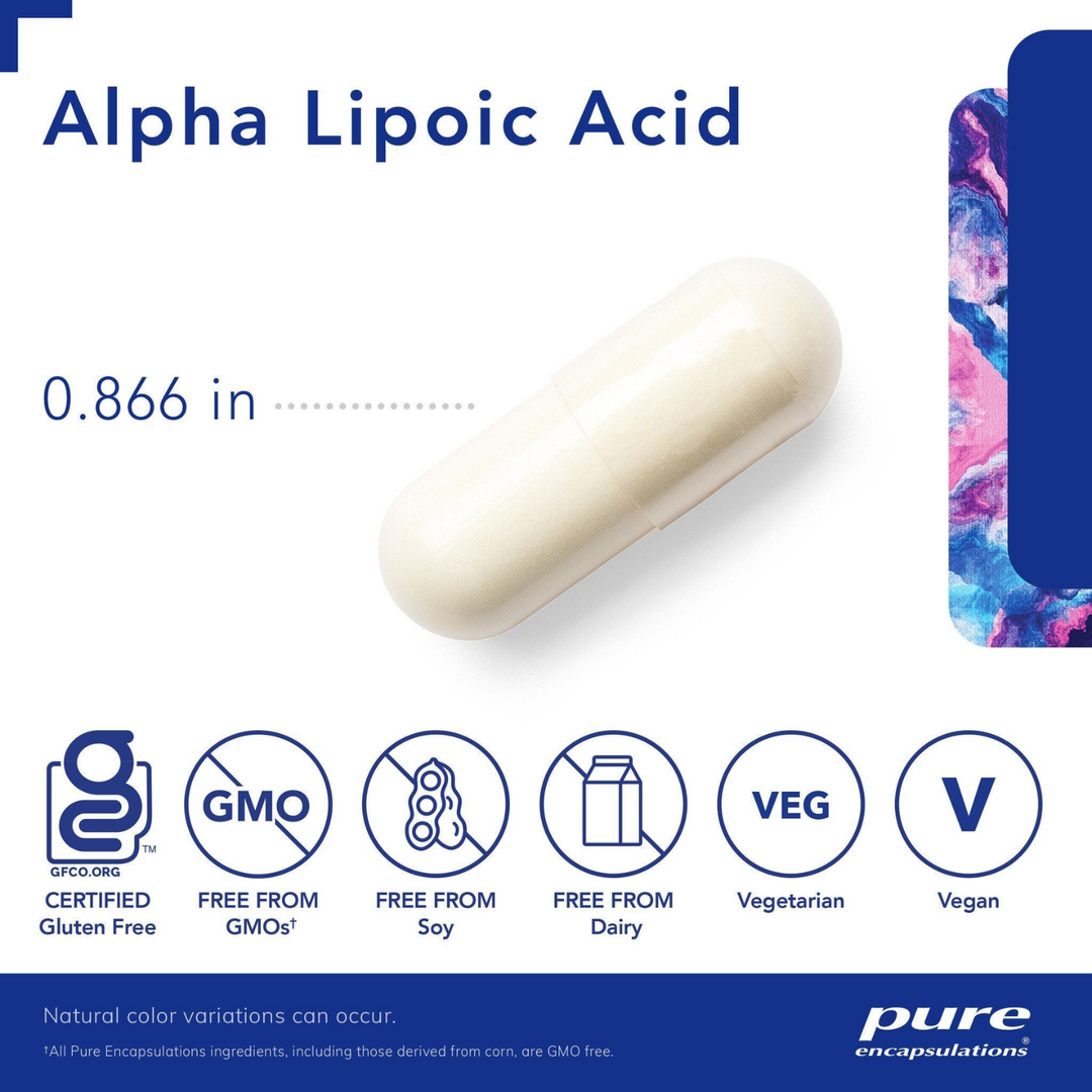 Pure Encapsulations Alpha Lipoic Acid 100 mg Supports Cell Function 120 Capsules