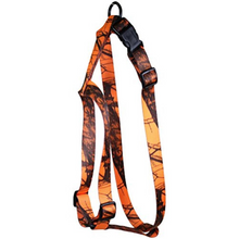 Load image into Gallery viewer, Omnipet Kwik Pet Harness 3/4&quot; 1 Ply Mossy Oak Blaze Orange Camo Large 2 PACK
