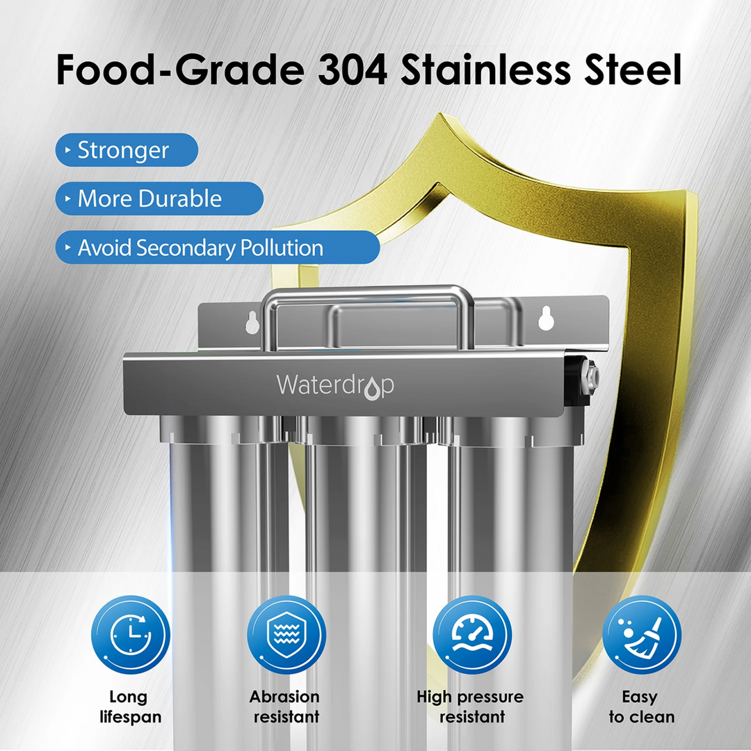 Waterdrop Under Sink Water Filter System 6 Stage Layer Ultrafiltration Stainless