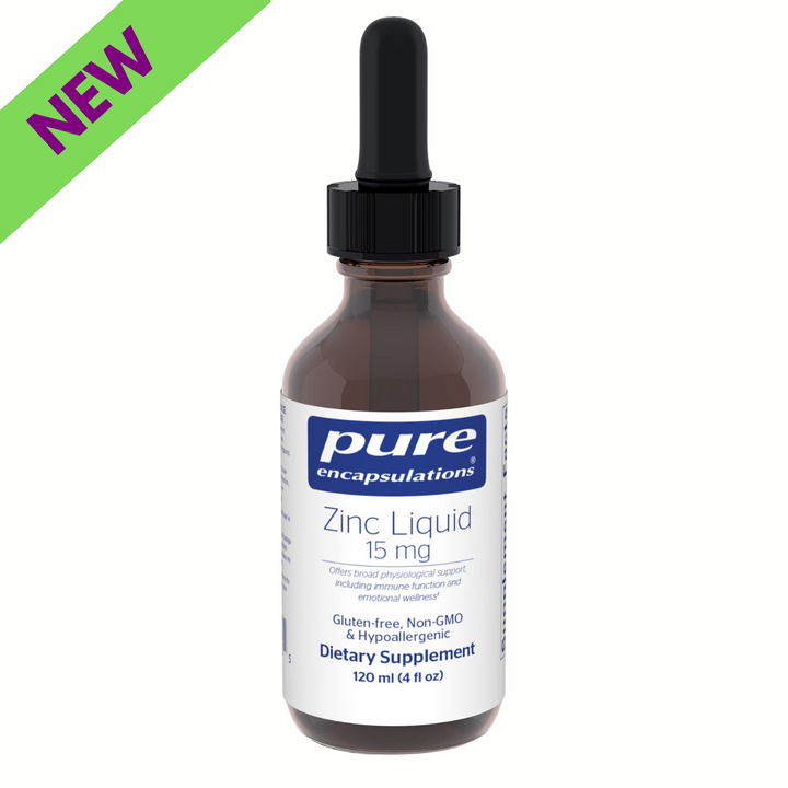 Pure Encapsulations Zinc Liquid Immune Function Cell Health Balance 120 ml