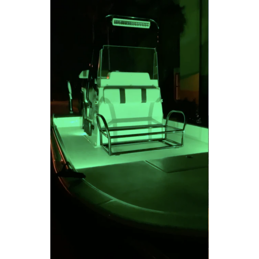 Luz LED decorativa de roca de roble negro con carcasa RGB blanca