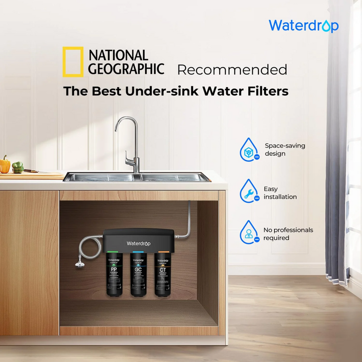 Waterdrop TSA 8 Layer Under Sink Water Filter 3 Stage Direct Connect System