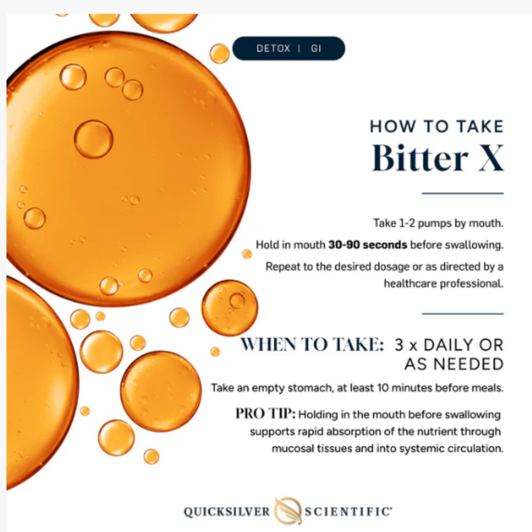 Quicksilver Scientific BitterX Función Digestiva Bomba de 50 ml BITTERX PAQUETE DE 2