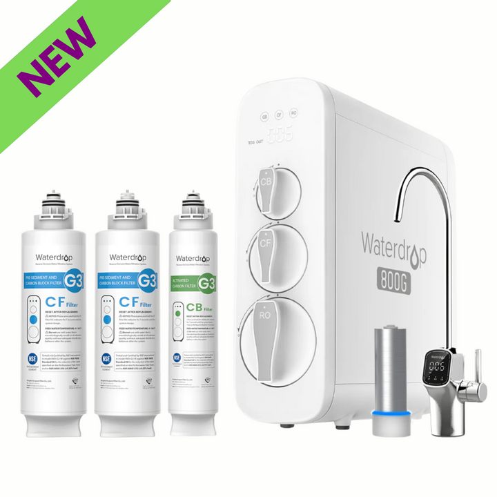 Waterdrop G Series Under Sink RO System Tankless G3P800 10-Stage Filtration