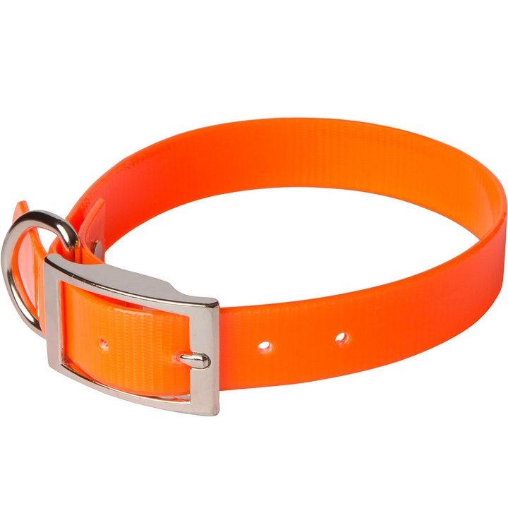 Omnipet Omnipet Sunglo Regular Dog Collar Buckle 1" x 23" Nylon Metal Orange