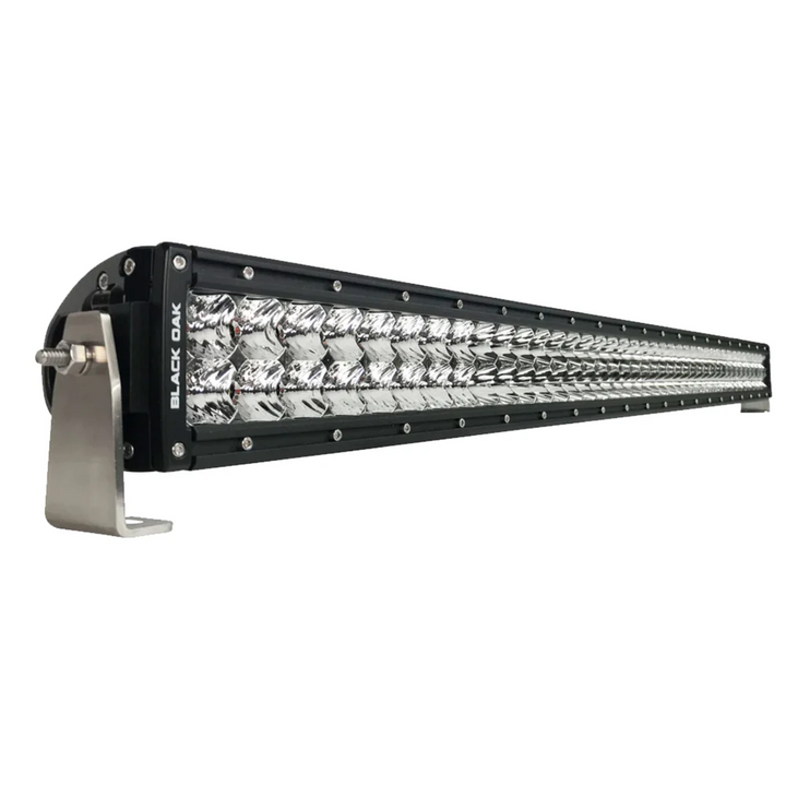 Barra de luces LED Black Oak Pro Series 3.0 de doble fila de 50" con óptica combinada y carcasa negra