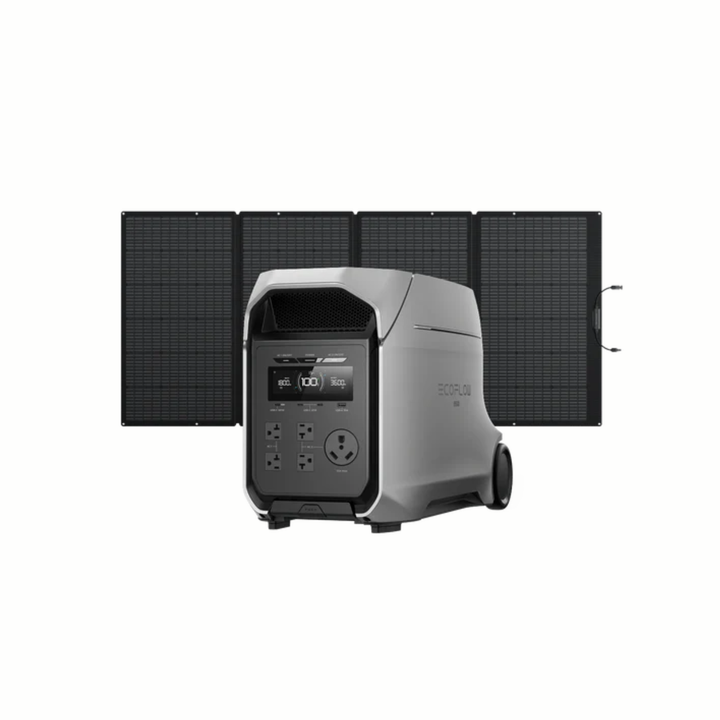 EcoFlow DELTA 3 ULTRA PLUS 3072Wh Portable Power Station With A 400W Solar Panel
