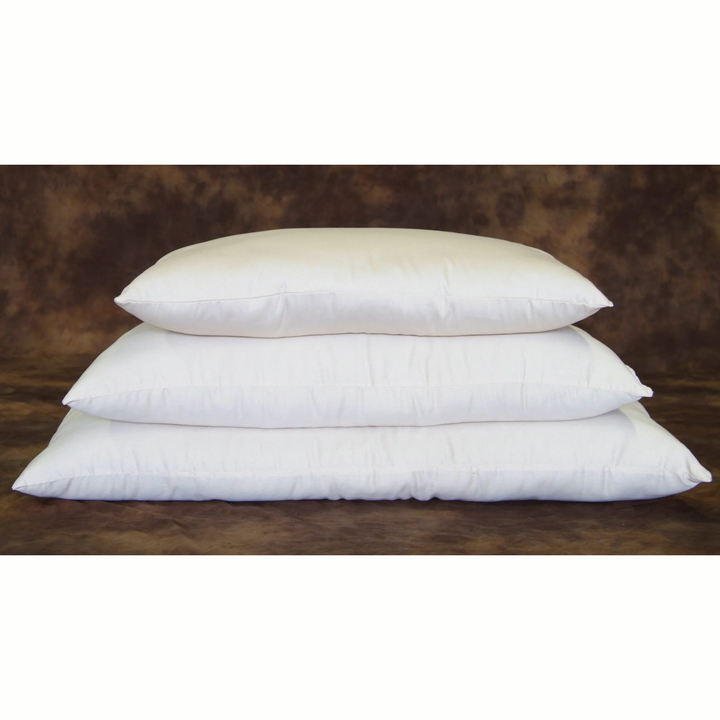 Almohadas de cama de lana orgánica certificada Holy Lamb, tamaño queen, extra gruesas, 50 x 76 cm