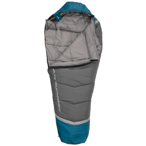 Alps Mountaineering Blaze 0 Degree Sleeping Bag 32x80 Charcoal Blue Coral