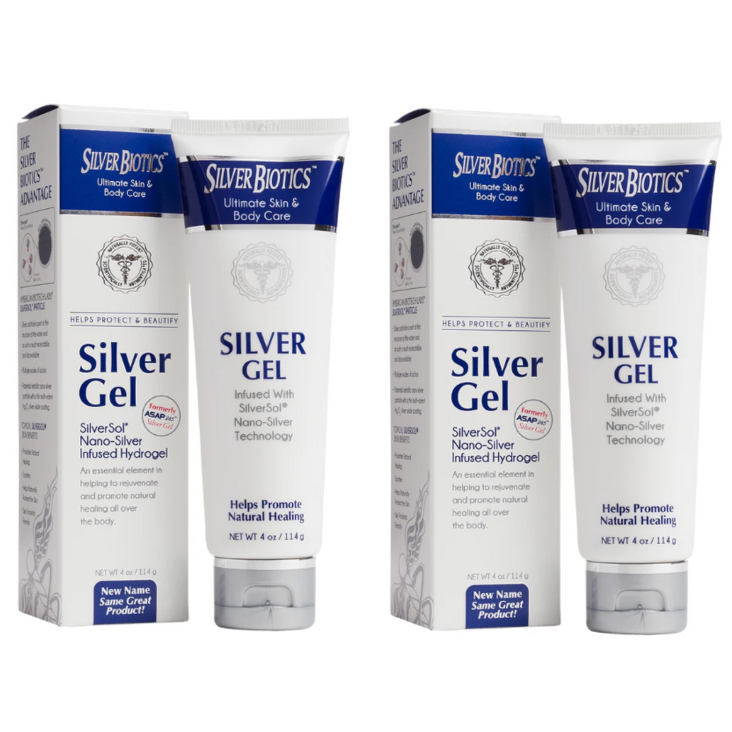 American Biotech Labs Silver Biotics Hydrogel Silver Solution 1.5 FL Oz 2 PACK