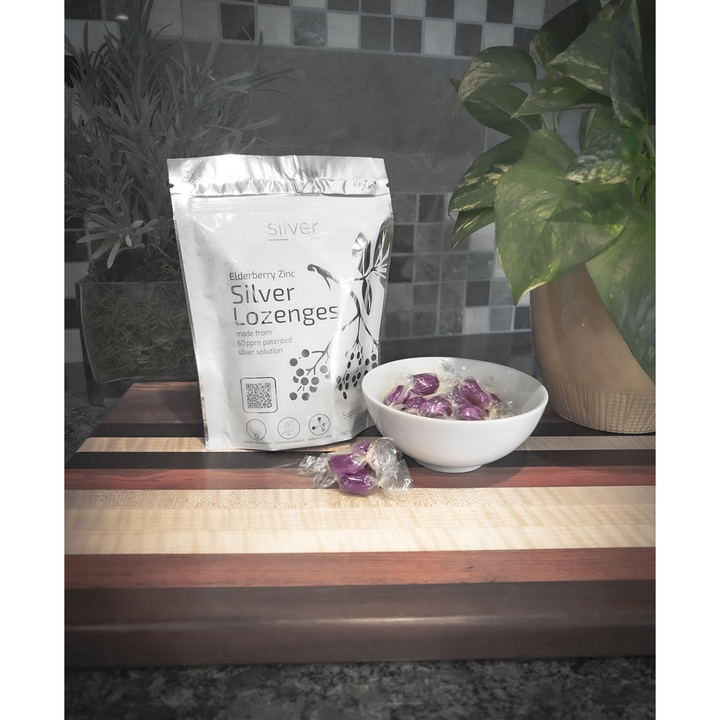 American Biotech Labs Elderberry Zinc Silver Lozenges 21 Lozenges Per Bag
