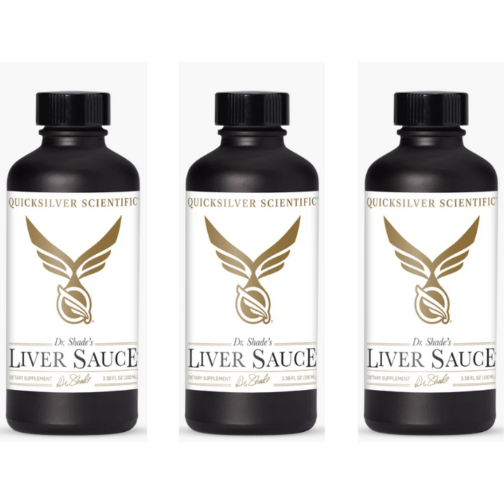 Salsa de hígado Dr. Shades Quicksilver Scientific 100 ml PAQUETE DE 3